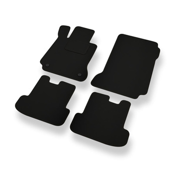 Filtmattor till Mercedes-Benz E-klass C207 Kupé (2009-2016) - svarta