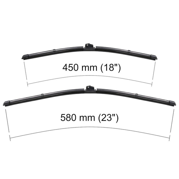 Vindrutetorkarblad till Alfa Romeo 159 Sedan, Sportwagon (06.2005-12.2011) - platta torkarblad
