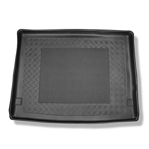 Bagagerumsmattor till Volkswagen Multivan T6 L2 Skåpbil (06.2015-2021) - långt axelavstånd; bakom tredje sätesraden; mattstrolek 124 cm bredd x 100 cm längd