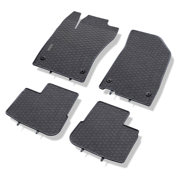 Gummimattor till bil Fiat Tipo Sedan (2016-....) - svart - 4 st.