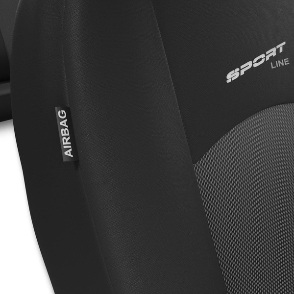 Universella sätesöverdrag till Audi A8 D2, D3, D4, D5 (1994-2019) - mörkgrå