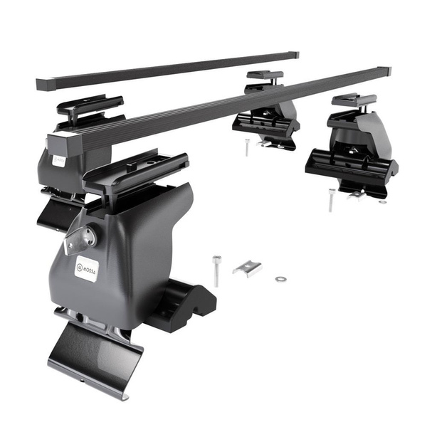 Taklasthållare till Nissan Almera mk II Kombikupé (2000-2006) - svart takräcke - takhållare - utan fästelement - Stål