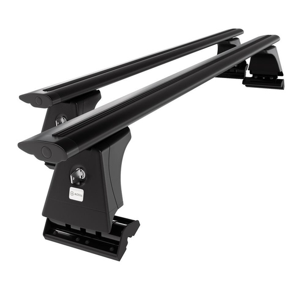 Taklasthållare till BMW Serie 7 G11 Limousine (2015-2022) - svart takräcke - takhållare - fästpunkter - Aluminium