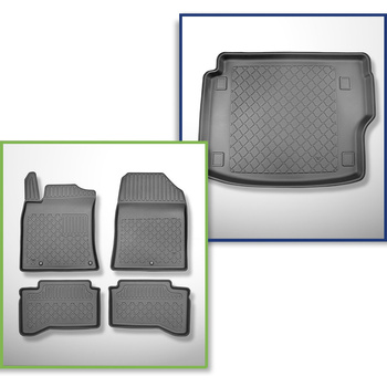 Sats bagagerumsmatta och bilmattor TPE måttillverkade till: Kia XCeed Plug-in Hy