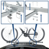 Takmonterad cykelhållare av aluminium - 2xM-42