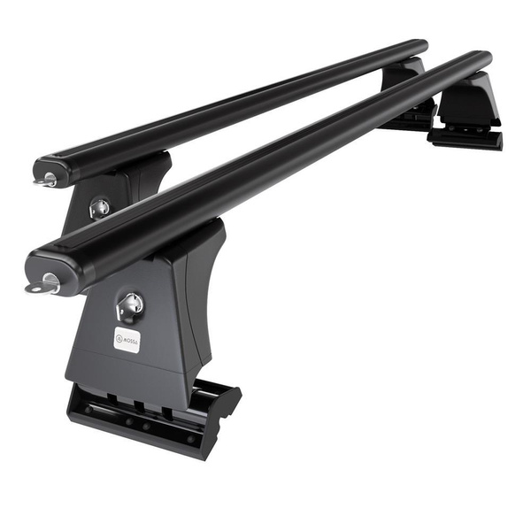 Taklasthållare till BMW Serie 3 G20 Limousine (2019-....) - svart takräcke - takhållare - fästpunkter - Aluminium