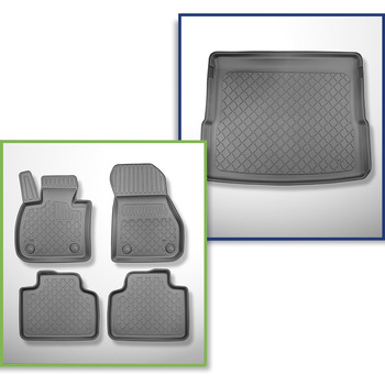 Sats bagagerumsmatta och bilmattor TPE måttillverkade till: BMW X1 F48 Plug-in H