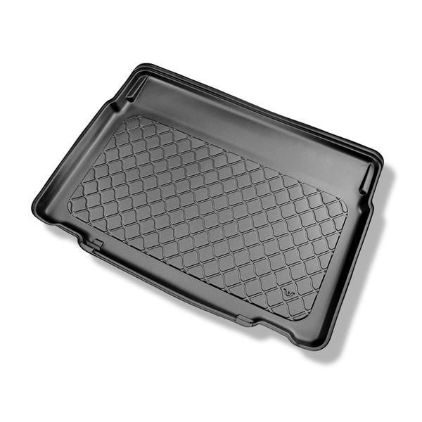 Sats bagagerumsmatta och bilmattor TPE måttillverkade till: Citroen C3 Aircross SUV (11.2017-2024) - nedre bagagerum; rörligt golv i nedersta läget eller utan rörligt golv; delade och flyttbart baksäten