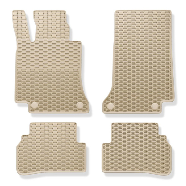 Gummimattor till bil Mercedes-Benz C-klass W205 (2013-2021) - beige