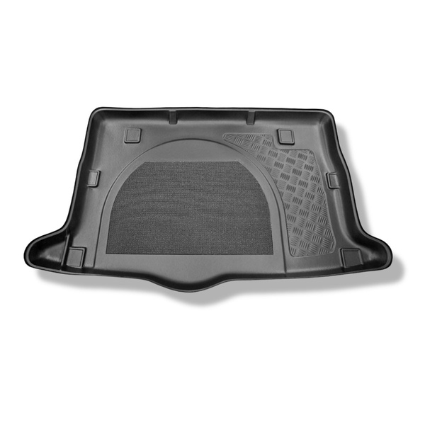 Bagagerumsmattor till Hyundai Veloster Kupé (07.2011-12.2016) - med / utan subwoofer; möjlighet att skära bort vänster nisch