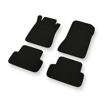 Filtmattor till Mercedes-Benz CLK II W209 Kupé, Cabriolet (2002-2009) - svarta