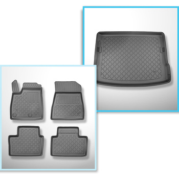 Sats bagagerumsmatta och bilmattor TPE måttillverkade till: Renault Austral Mild