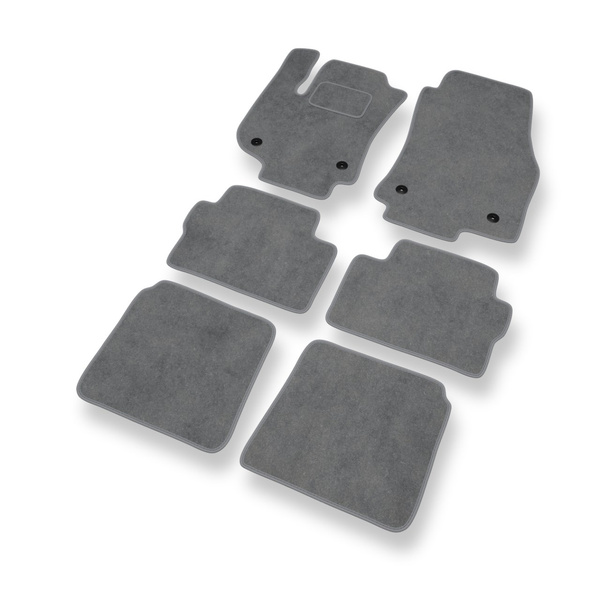 Velourmattor till Opel Zafira B Minibuss (2005-2012) - gråa