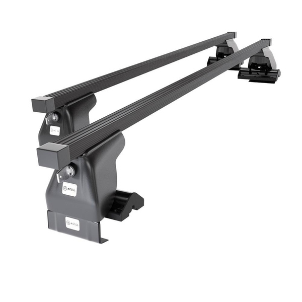 Taklasthållare till Nissan Tiida Kombikupé (2008-2012) - svart takräcke - takhållare - utan fästelement - Stål