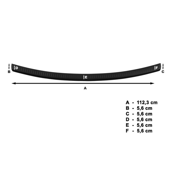 Svart list för bakre stötfångare till Nissan Qashqai Crossover (2007-2013)