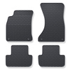 Gummimattor till bil Audi A4 B8 Avant, Limousine (2007-2015) - svart - 4 st.