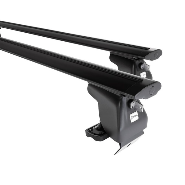 Taklasthållare till Citroen DS4 Kombikupé (2011-2018) - svart takräcke - takhållare - utan fästelement - Aluminium