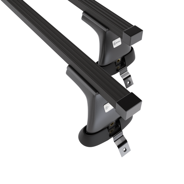 Taklasthållare till Dacia Logan I Sedan (2004-2012) - svart takräcke - takhållare - utan fästelement - Stål