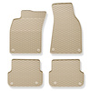 Gummimattor till bil Audi A6 C6 (2004-2011) - beige