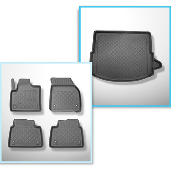 Sats bagagerumsmatta och bilmattor TPE måttillverkade till: Land Rover Discovery