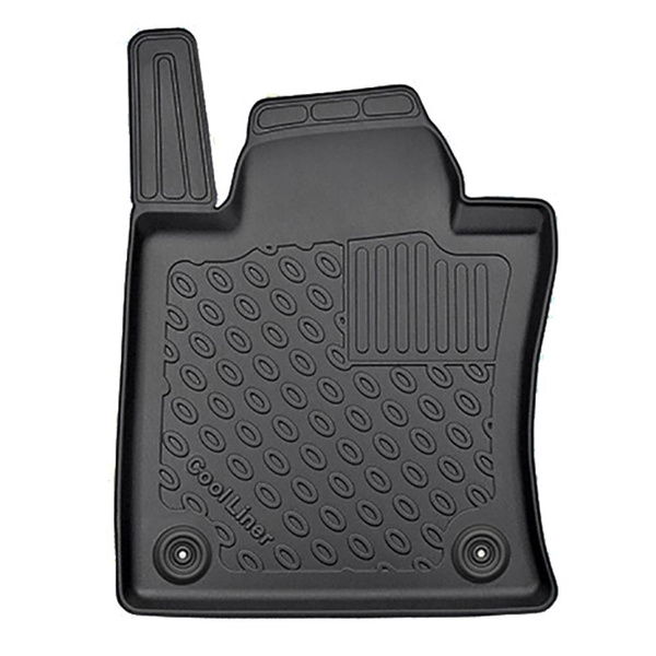 Sats bagagerumsmatta och bilmattor TPE PREMIUM måttillverkade till: SsangYong Korando IV C300 Crossover (09.2019-....) - övre bagagerum; modeller med rörligt bagagerumsgolv; vänster och / eller höger nisch kan skäras bort; ej till elektrisk version