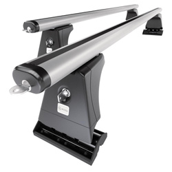 Taklasthållare till Volkswagen Amarok Basic Pick-Up (2013-2016) - silver takräcke - takhållare -fästpunkter - Aluminium