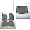 Sats bagagerumsmatta och bilmattor TPE måttillverkade till: Ssangyong Korando IV C300 Crossover (09.2019-....) - nedre bagagerum (utan / under multifunktionellt golv); ej till elektrisk version