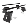 Taklasthållare till Suzuki Across SUV (2021-....) - svart takräcke - takhållare - integrerad reling - Aluminium