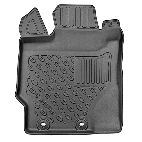 Sats bagagerumsmatta och bilmattor TPE PREMIUM måttillverkade till: Toyota Yaris III Kombikupé (09.2011-08.2020) - nedre bagagerum