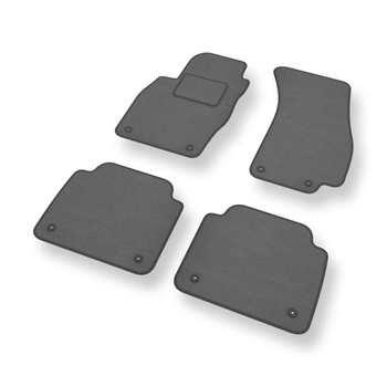Velourmattor till Audi A8 IV D5 Sedan (2017-....) kort version - gråa