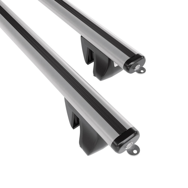 Taklasthållare till Hyundai Terracan SUV (2001-2007) - silver takräcke - takhållare -integrerad reling - Aluminium