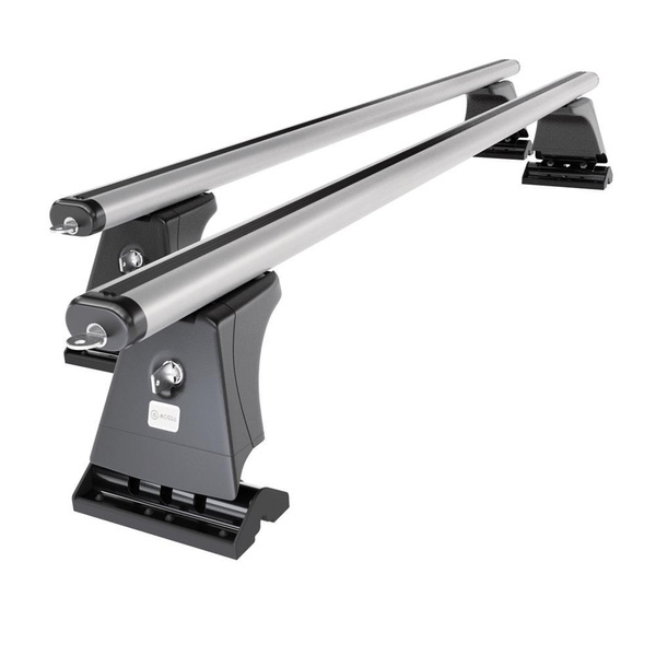 Taklasthållare till Volkswagen Caddy mk III Cargo (2008-2015) - silver takräcke - takhållare -fästpunkter - Aluminium