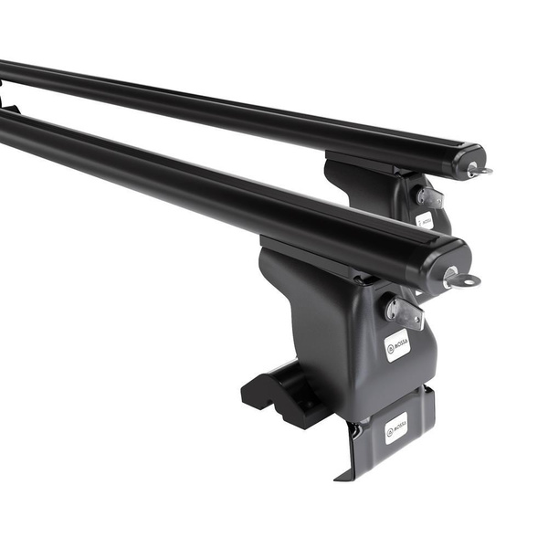 Taklasthållare till Audi A8 D3 Limousine (2003-2010) - svart takräcke - takhållare - utan fästelement - Aluminium