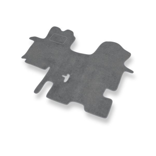 Velourmattor till Opel Vivaro I Vagn (2001-2014) 1+1 - gråa