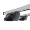 Taklasthållare till Hyundai Santa Fe SUV (2010-2012) - silver takräcke - takhållare -takreling - Aluminium