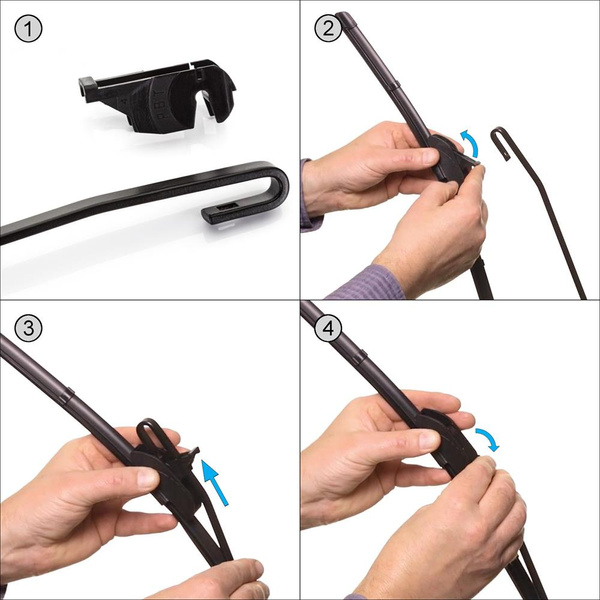 Vindrutetorkarblad till Toyota Corolla Verso R1 Minibuss (08.2001-02.2009) - platta torkarblad