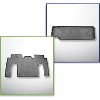 Sats bagagerumsmatta och bilmattor TPE måttillverkade till: Tesla Model X SUV (0