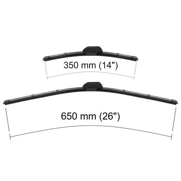 Vindrutetorkarblad till Toyota Corolla X XI Kombi, Sedan, Touring Sports (10.2006-2018) - platta torkarblad