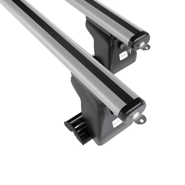 Taklasthållare till Volkswagen Transporter T5 Skåpbil (2010-2015) - silver takräcke - takhållare -T-profil - Aluminium