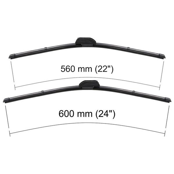 Vindrutetorkarblad till Opel Zafira A Minibuss (03.1999-07.2005) - platta torkarblad