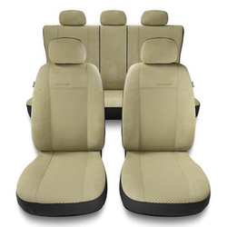 Universella sätesöverdrag till Mitsubishi Lancer VI, VII, VIII, IX (1992-2016) - beige