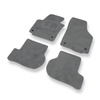Velourmattor till Skoda Yeti I SUV (2009-2013) - gråa