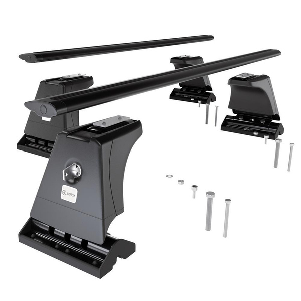 Taklasthållare till Peugeot 607 Sedan (2000-2010) - svart takräcke - takhållare - fästpunkter - Aluminium