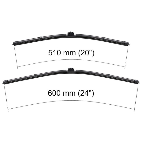 Vindrutetorkarblad till BMW X5 E70 SAV (10.2011-06.2013) - platta torkarblad