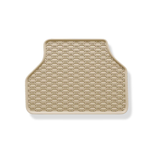 Gummimattor till bil BMW Serie 5 E60, E61 Limousine, Touring (2003-2010) - beige - 4 st.