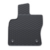 Gummimattor till bil Volkswagen Touran III Minibuss (2015-....) - svart - 3 st.
