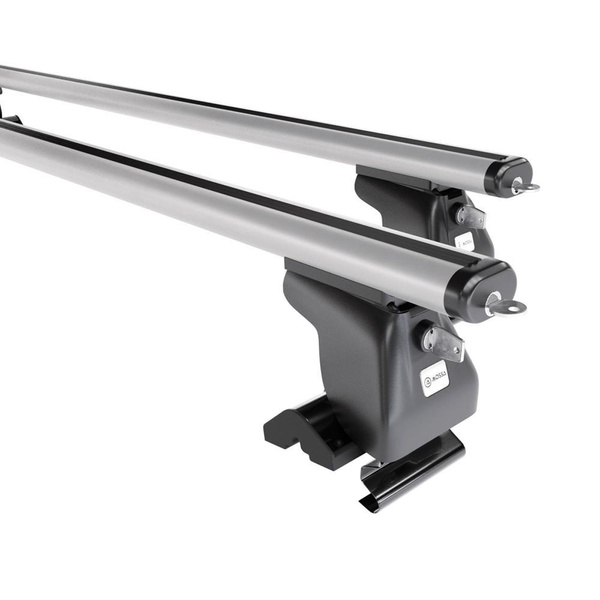 Taklasthållare till Nissan Terrano R20 mk II SUV (2003-2006) - silver takräcke - takhållare -utan fästelement - Aluminium