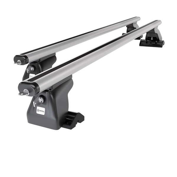 Taklasthållare till Chrysler Voyager Minibuss (2004-2007) - silver takräcke - takhållare -T-profil - Aluminium