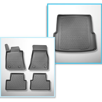 Sats bagagerumsmatta och bilmattor TPE PREMIUM måttillverkade till: BMW i4 G26 G