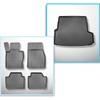 Sats bagagerumsmatta och bilmattor TPE måttillverkade till: BMW Serie 3 F31 Touring (12.2012-02.2019) - X-drive